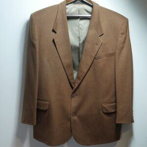 FIORAVANTI Couture Jacket Men's Size 50 Brown Cashmere Single Breasted Blazer